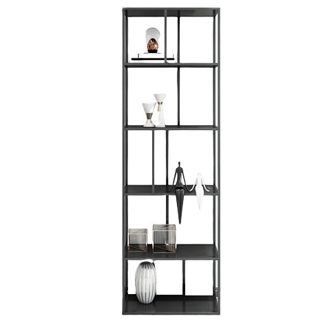 Office Etagere Bookshelf Modern Bookcase with Rectangle Shelves