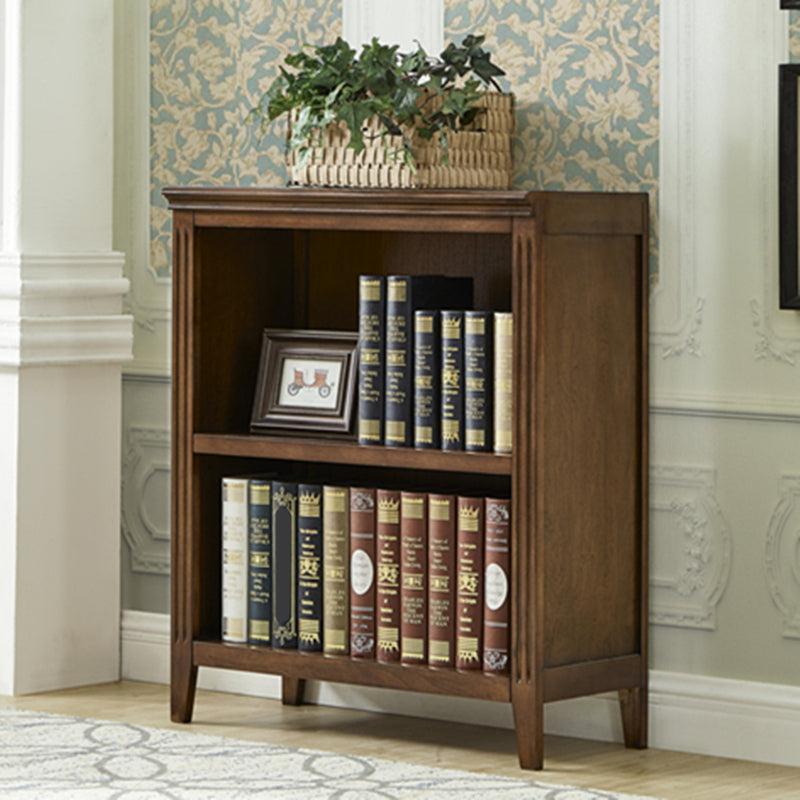 Home Standard Bookcase Contemporary Solid Wood Fixed Bookshelf