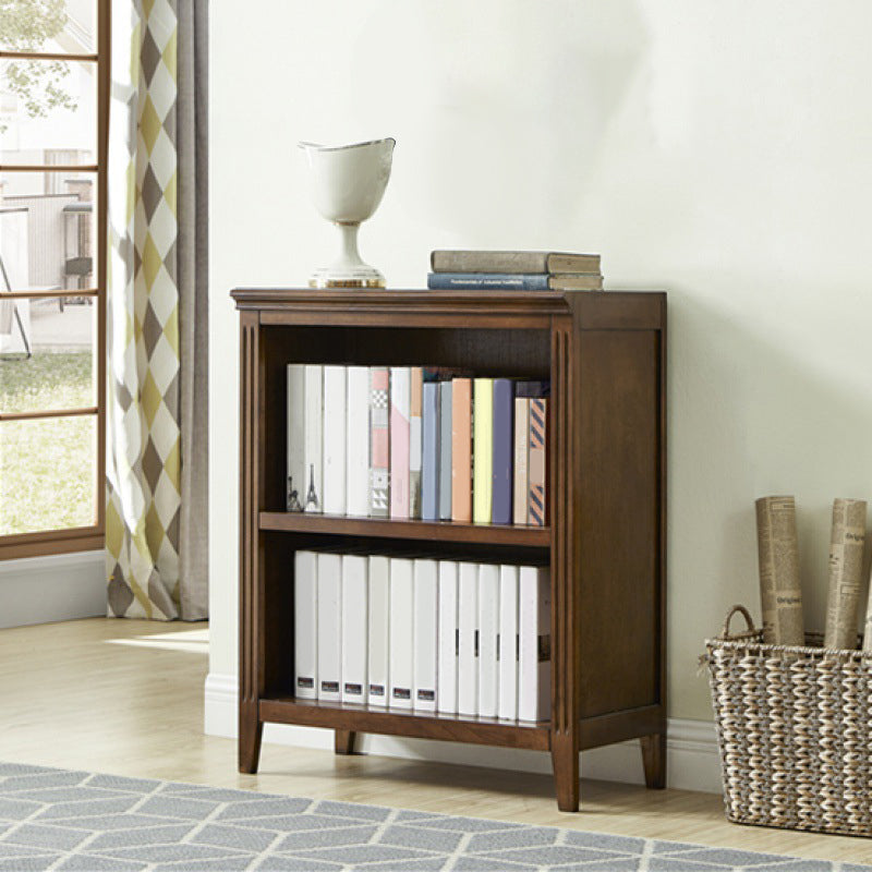 Solid Wood Standard Bookcase Modern Home Bookshelf with Rectangle Shelves