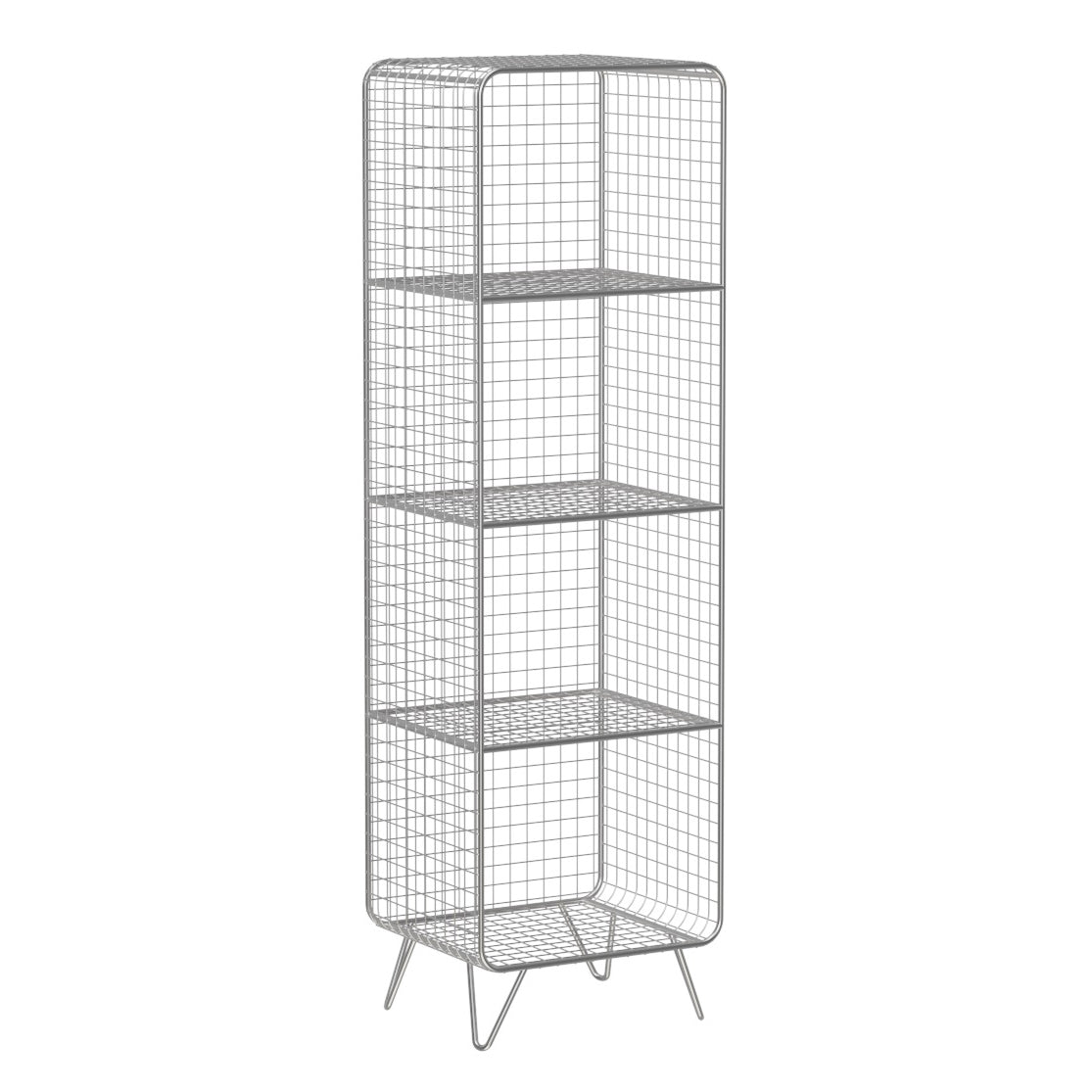 Modern Style Bookshelf Standard Closed Back Metal Bookshelf for Home