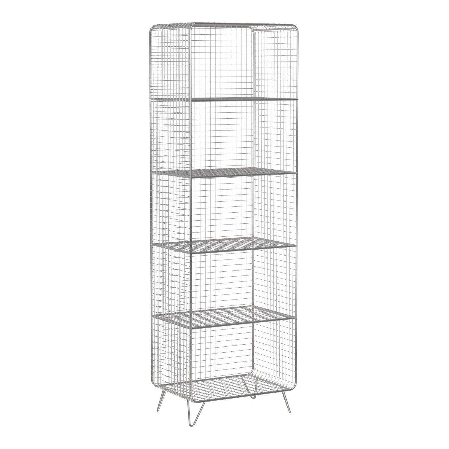 Modern Style Bookshelf Standard Closed Back Metal Bookshelf for Home
