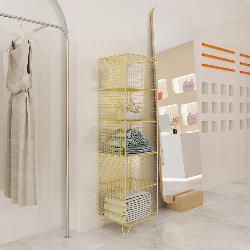 Modern Style Bookshelf Standard Closed Back Metal Bookshelf for Home