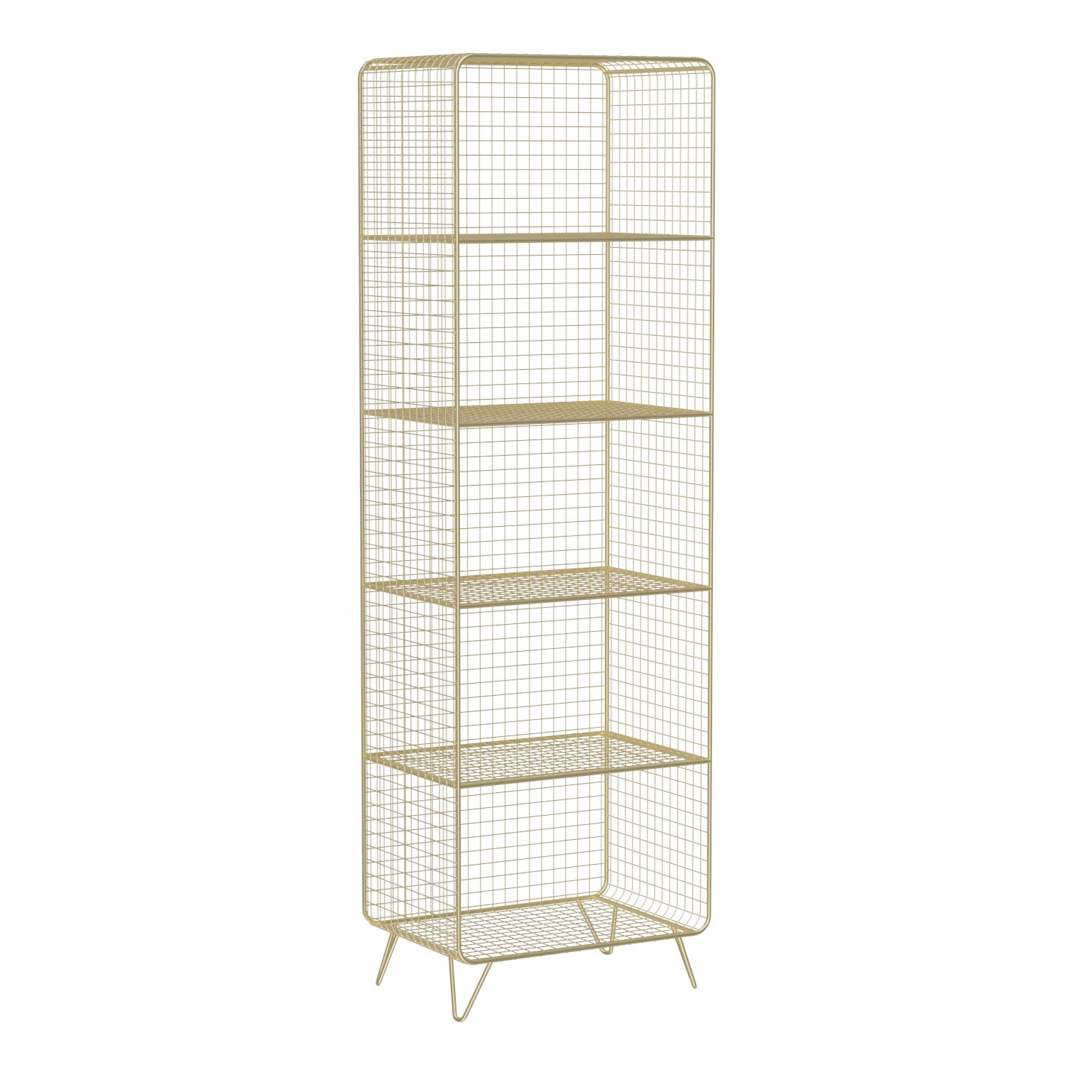 Modern Style Bookshelf Standard Closed Back Metal Bookshelf for Home