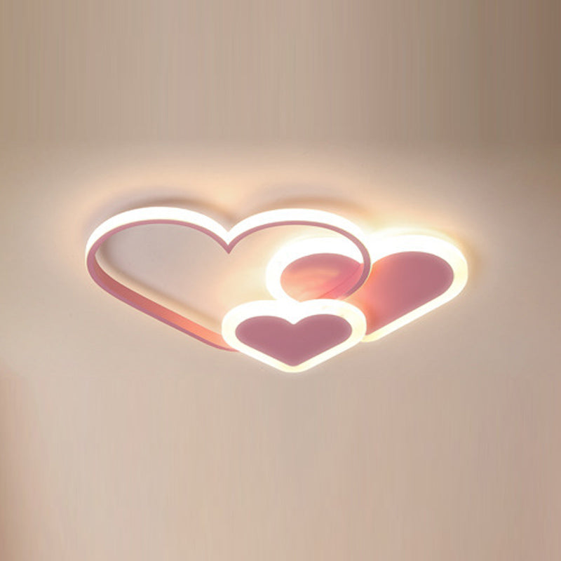 Cartoon Flush Mount LED Light Children's Bedroom Ceiling Light Fixture