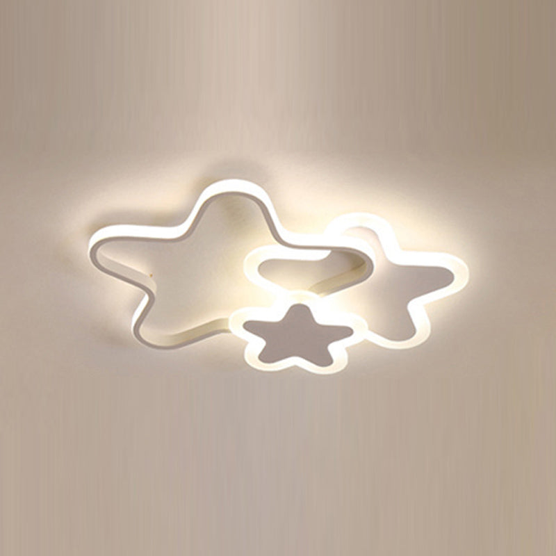 Cartoon Flush Mount LED Light Children's Bedroom Ceiling Light Fixture
