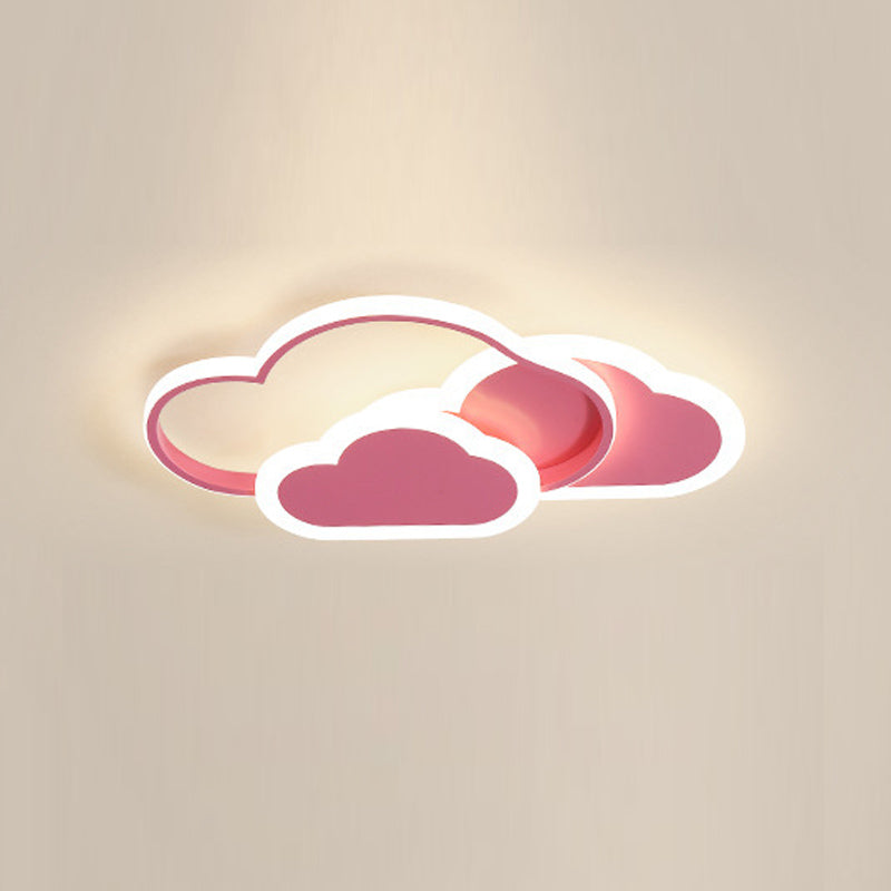 Cartoon Flush Mount LED Light Children's Bedroom Ceiling Light Fixture