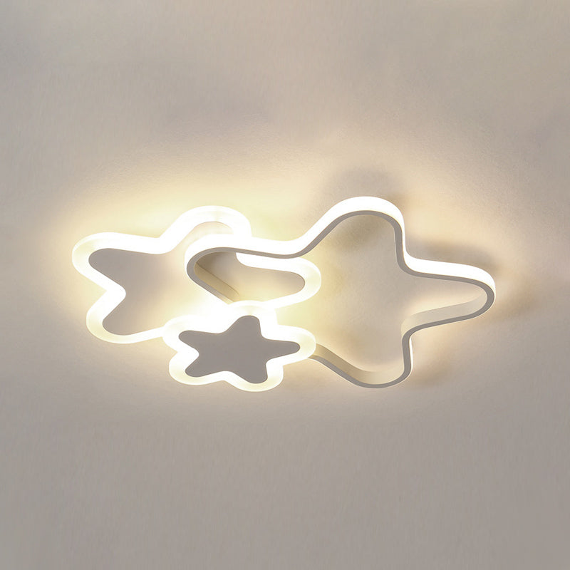 Cartoon Flush Mount LED Light Children's Bedroom Ceiling Light Fixture