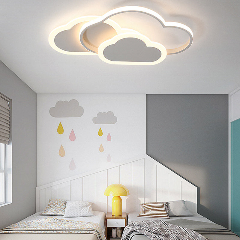 Cartoon Flush Mount LED Light Children's Bedroom Ceiling Light Fixture