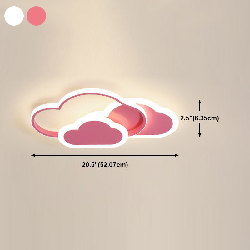 Cartoon Flush Mount LED Light Children's Bedroom Ceiling Light Fixture