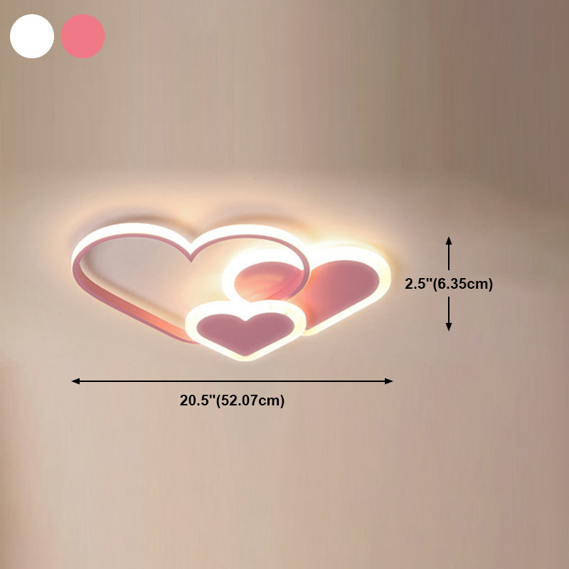 Cartoon Flush Mount LED Light Children's Bedroom Ceiling Light Fixture