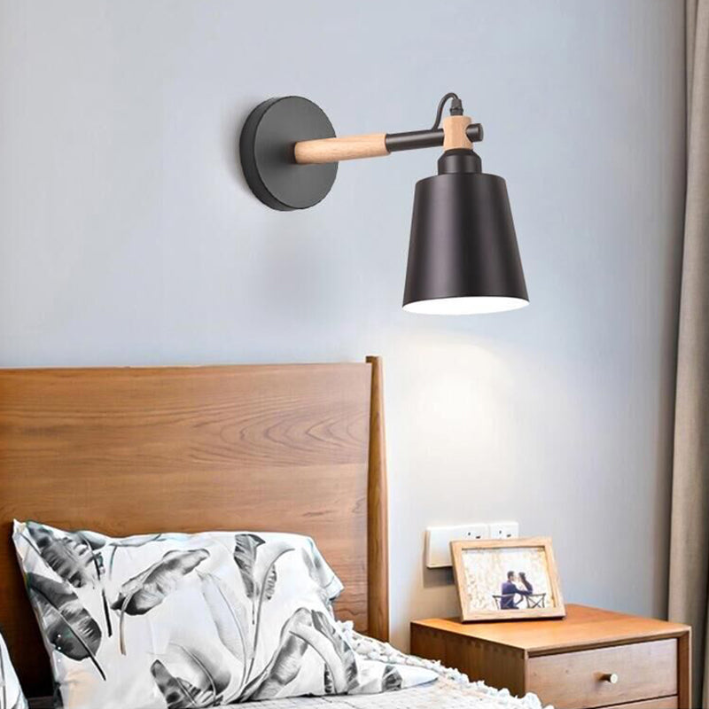 Modern Style Flared Wall Mounted Lamps Metal 1 Light Wall Lighting Ideas