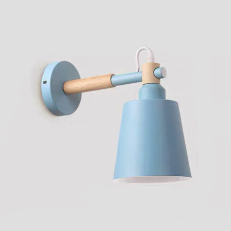 Modern Style Flared Wall Mounted Lamps Metal 1 Light Wall Lighting Ideas