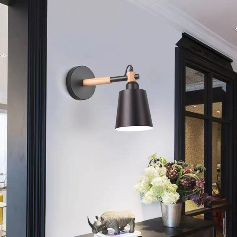 Modern Style Flared Wall Mounted Lamps Metal 1 Light Wall Lighting Ideas