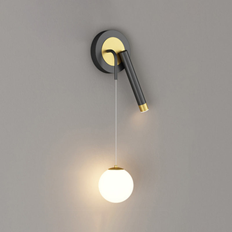 Modern Style Unique Shape Wall Sconce Metal 2 Light Wall Lighting for Bedroom