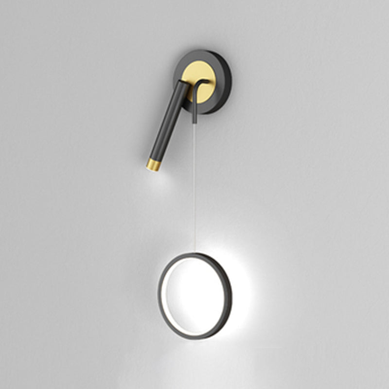 Modern Style Unique Shape Wall Sconce Metal 2 Light Wall Lighting for Bedroom