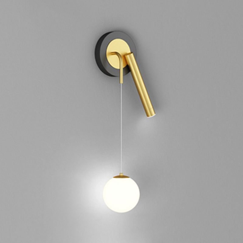 Modern Style Unique Shape Wall Sconce Metal 2 Light Wall Lighting for Bedroom