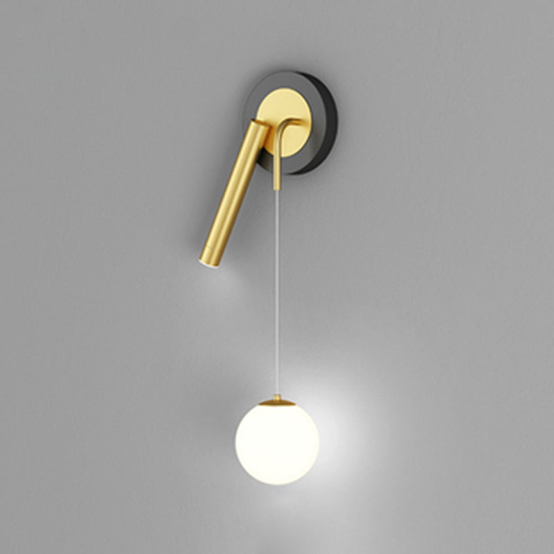 Modern Style Unique Shape Wall Sconce Metal 2 Light Wall Lighting for Bedroom