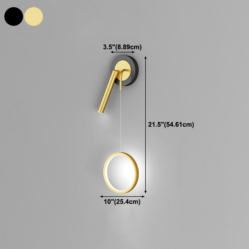 Modern Style Unique Shape Wall Sconce Metal 2 Light Wall Lighting for Bedroom