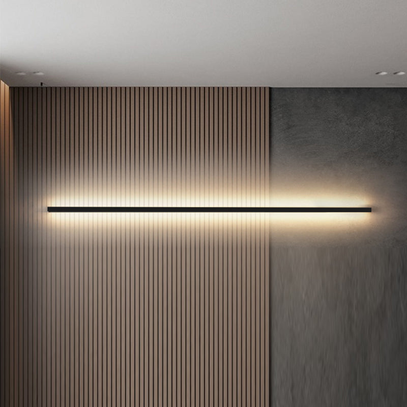 Linear Shape Metal Wall Lighting Modern 1 Light Wall Mounted Light Fixture