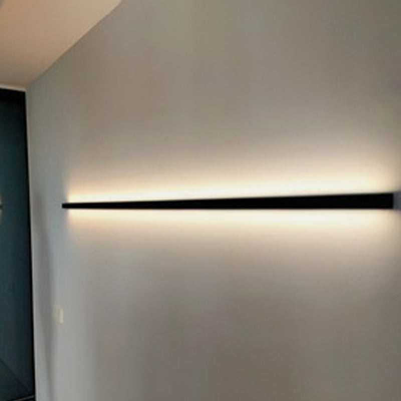 Linear Shape Metal Wall Lighting Modern 1 Light Wall Mounted Light Fixture