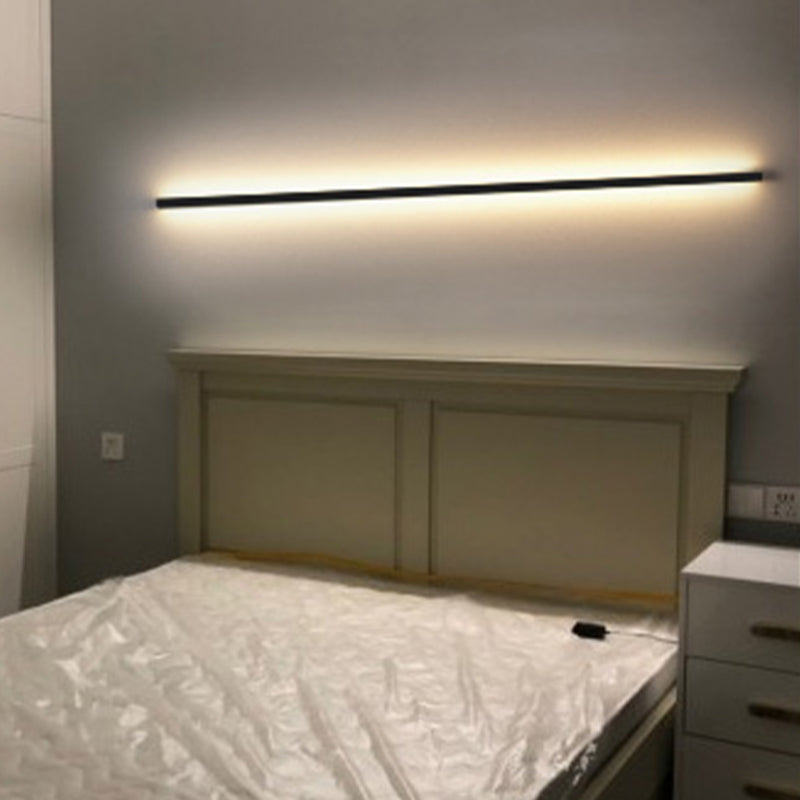 Linear Shape Metal Wall Lighting Modern 1 Light Wall Mounted Light Fixture