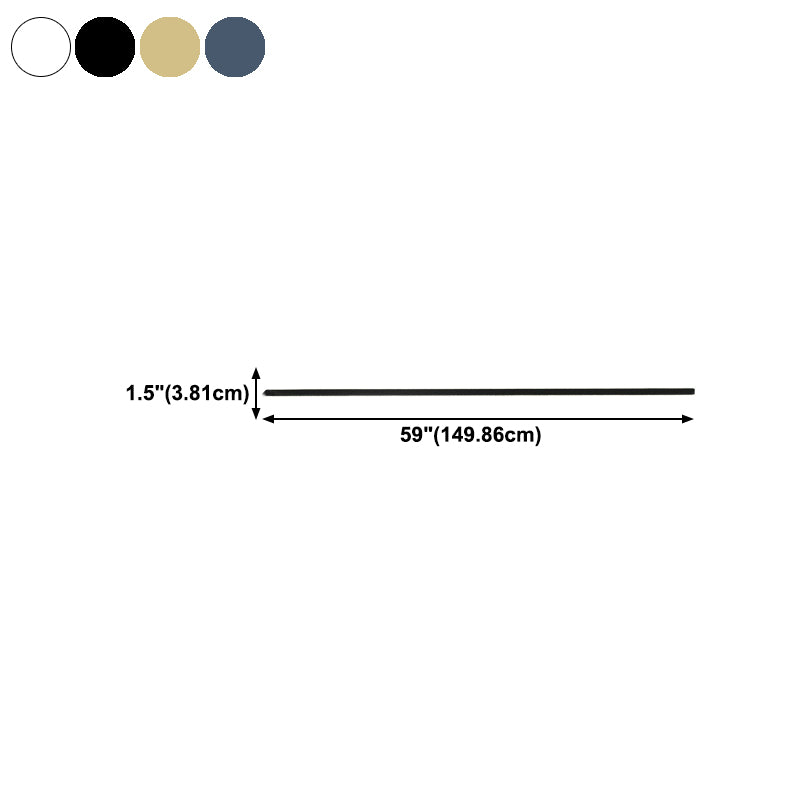 Linear Shape Metal Wall Lighting Modern 1 Light Wall Mounted Light Fixture