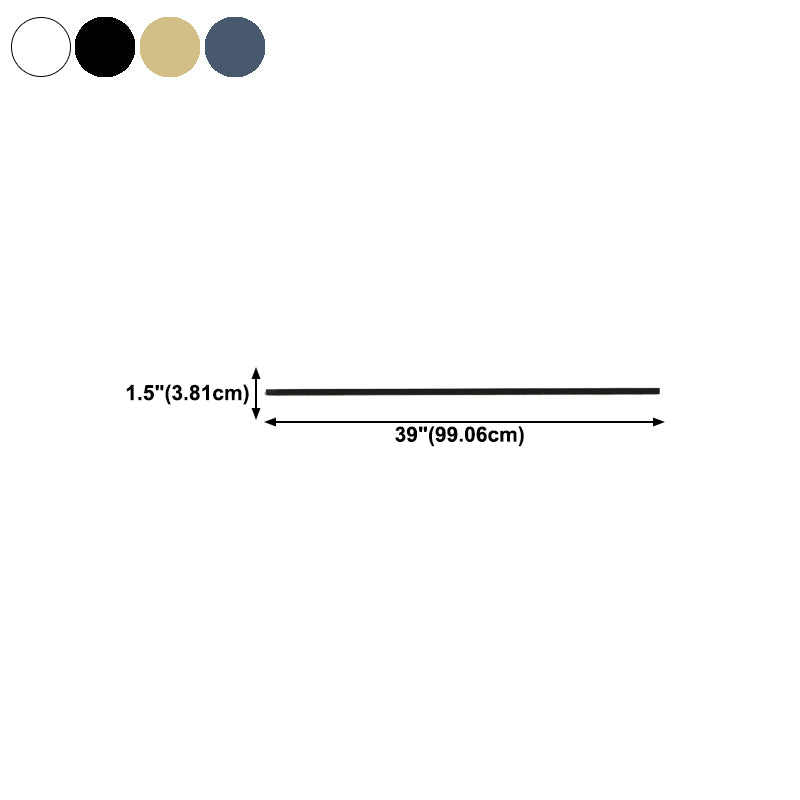 Linear Shape Metal Wall Lighting Modern 1 Light Wall Mounted Light Fixture