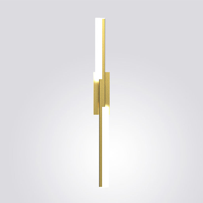 Metal Linear Shape Wall Lighting Modern Style Multi Lights Wall Mounted Light Fixture