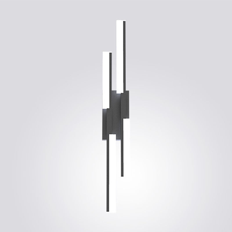 Metal Linear Shape Wall Lighting Modern Style Multi Lights Wall Mounted Light Fixture