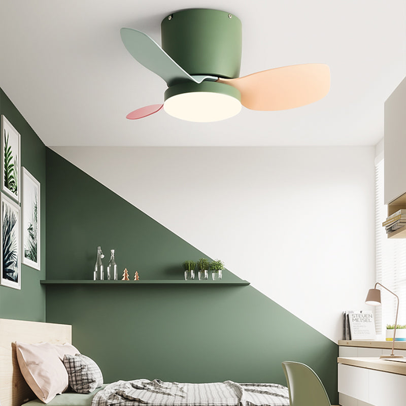 1 Light Ceiling Fan Lighting Modern Style Metal Ceiling Fan Lighting for Bedroom