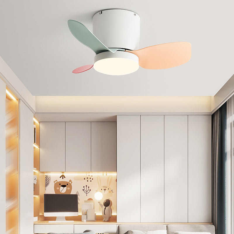 1 Light Ceiling Fan Lighting Modern Style Metal Ceiling Fan Lighting for Bedroom