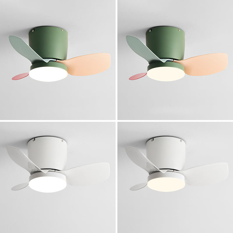 1 Light Ceiling Fan Lighting Modern Style Metal Ceiling Fan Lighting for Bedroom