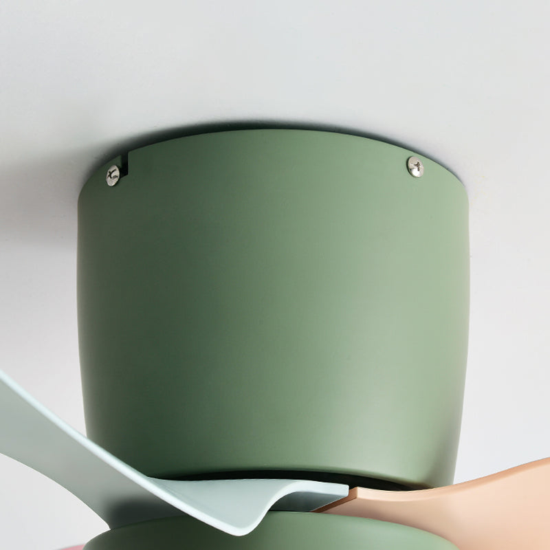 1 Light Ceiling Fan Lighting Modern Style Metal Ceiling Fan Lighting for Bedroom