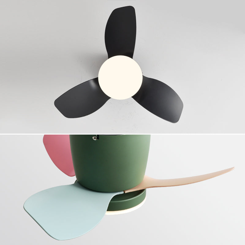 1 Light Ceiling Fan Lighting Modern Style Metal Ceiling Fan Lighting for Bedroom