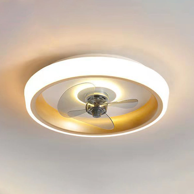 2 Light Ceiling Fan Lighting Modern Style Metal Ceiling Fan Lighting for Living Room