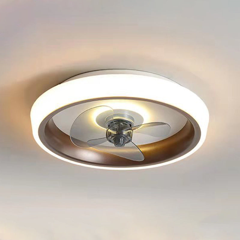 2 Light Ceiling Fan Lighting Modern Style Metal Ceiling Fan Lighting for Living Room