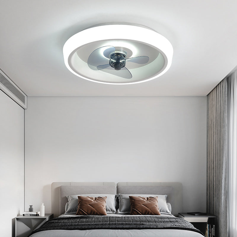2 Light Ceiling Fan Lighting Modern Style Metal Ceiling Fan Lighting for Living Room