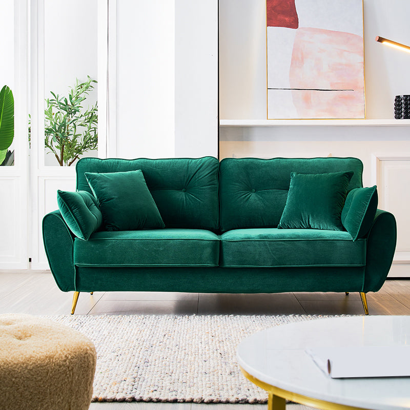 Contemporary Standard Flared Arm Sofa Convertible Sofa, 63.38" W x 35.82" D x 34.64" H