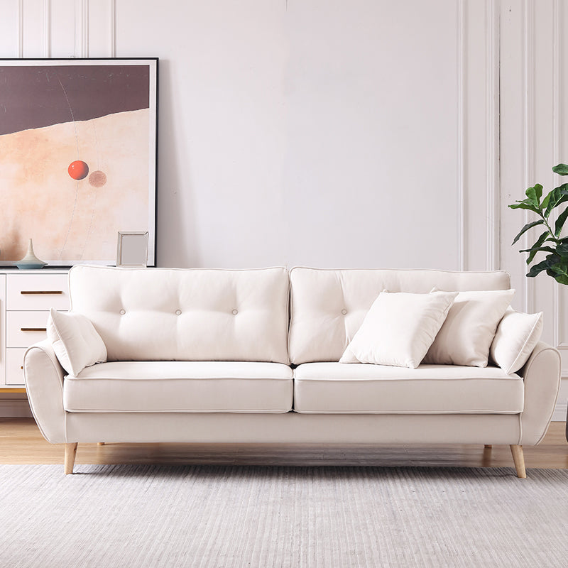 Contemporary Standard Flared Arm Sofa Convertible Sofa, 63.38" W x 35.82" D x 34.64" H