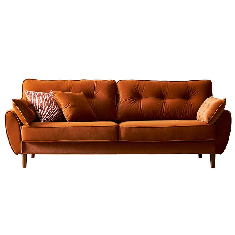 Contemporary Standard Flared Arm Sofa Convertible Sofa, 63.38" W x 35.82" D x 34.64" H