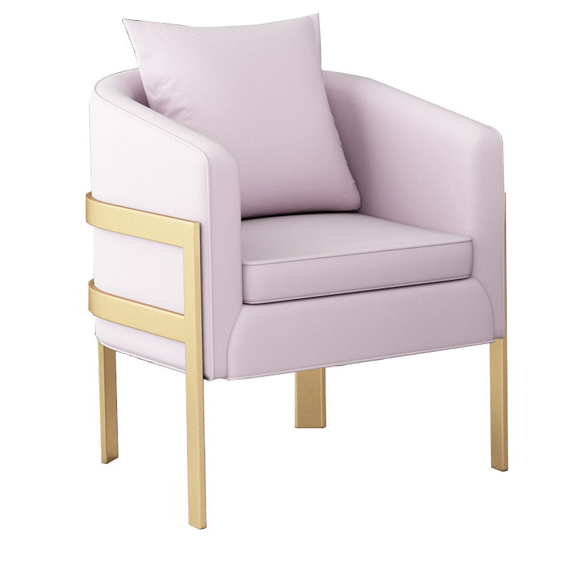 Velvet Sloped Arms Sofa with Tight Back for Living Room 28.35" High