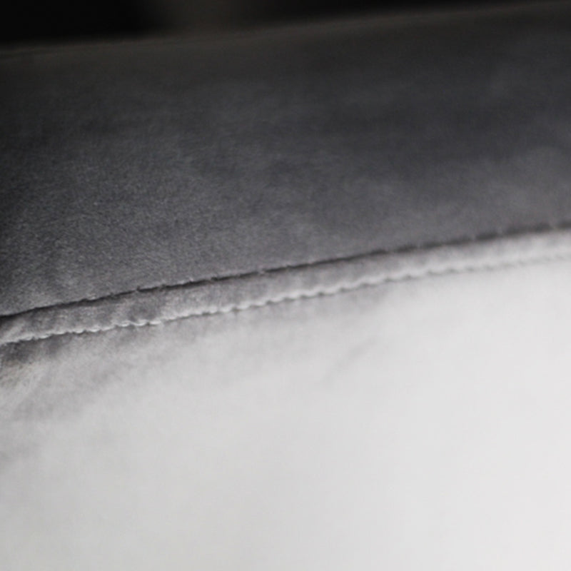 Velvet Sloped Arms Sofa with Tight Back for Living Room 28.35" High