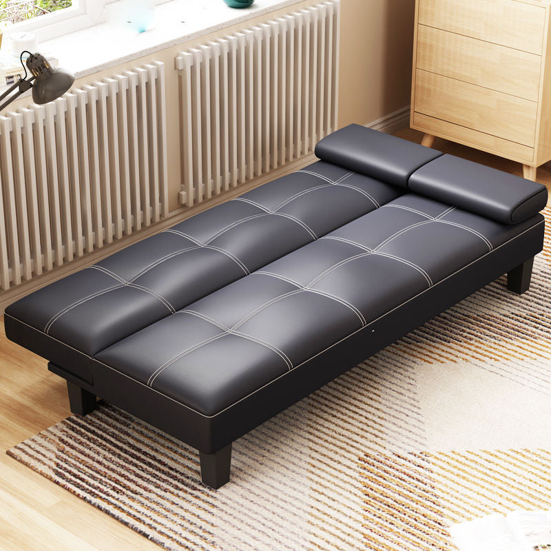 Contemporary Adjustable Sofa Convertible Sofa with Biscuit Back for Living Room