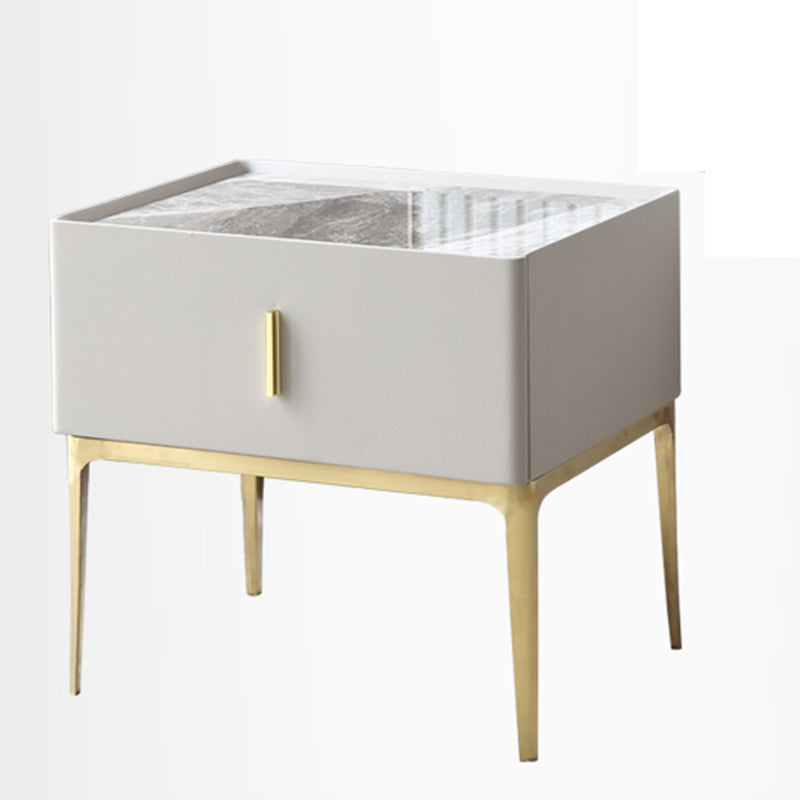 Contemporary Drawer Storage Wooden Bed Nightstand for Bedroom