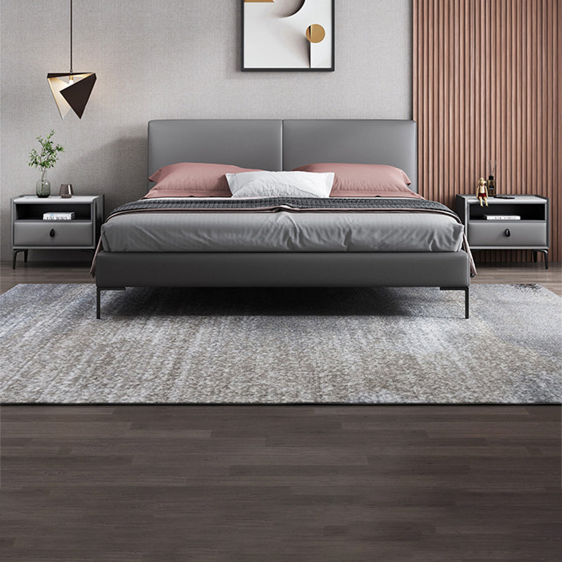 Stone/Wood Night Stand 19.69" Tall Modern 1 - Drawer Nightstand