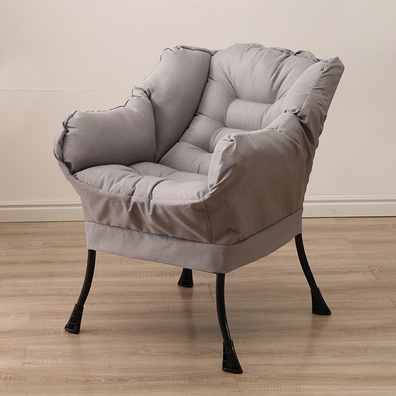 29.52"W*27.55"D Cotton Blend Arm Chair with Basic Four Black Legs