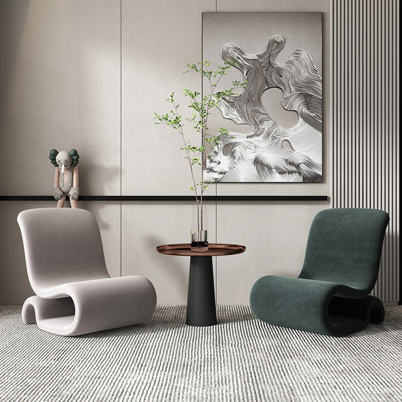 Velvet Chair 25.97" L x30.7"W x39.3"H Armless Chair for Living Room