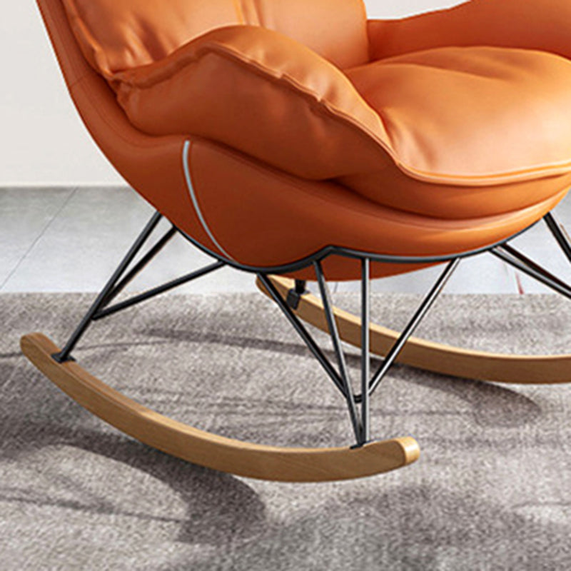 26.7" L x37.4"W x32.2"H Sewn Pillow Back Sled Chair for Living Room