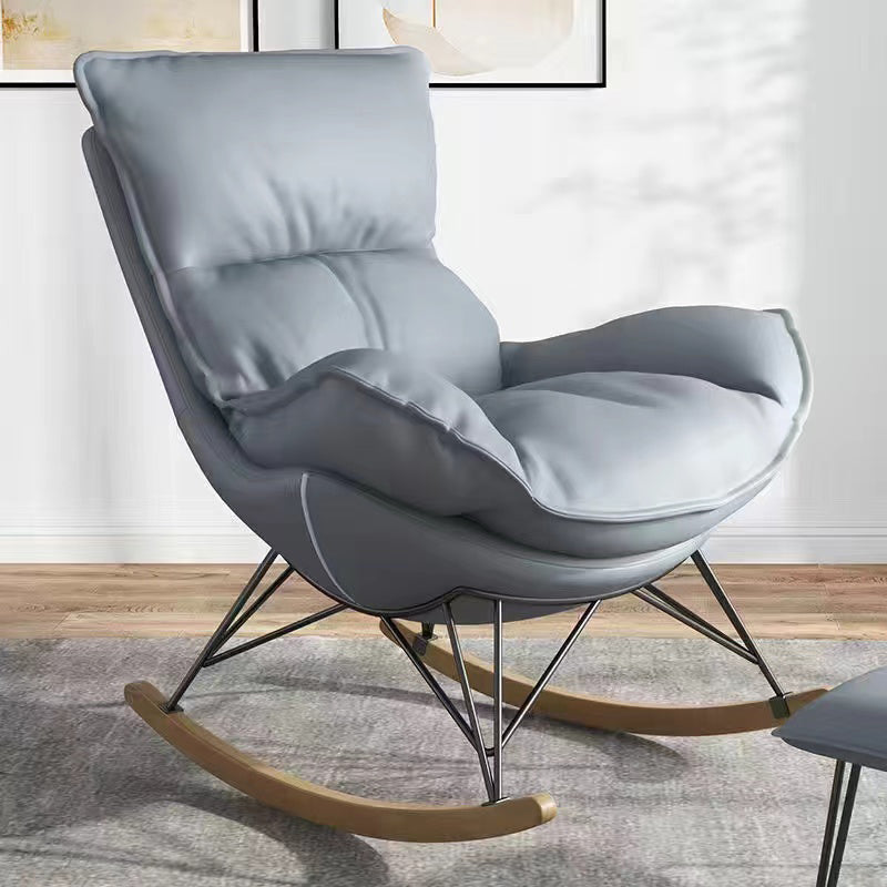 26.7" L x37.4"W x32.2"H Sewn Pillow Back Sled Chair for Living Room