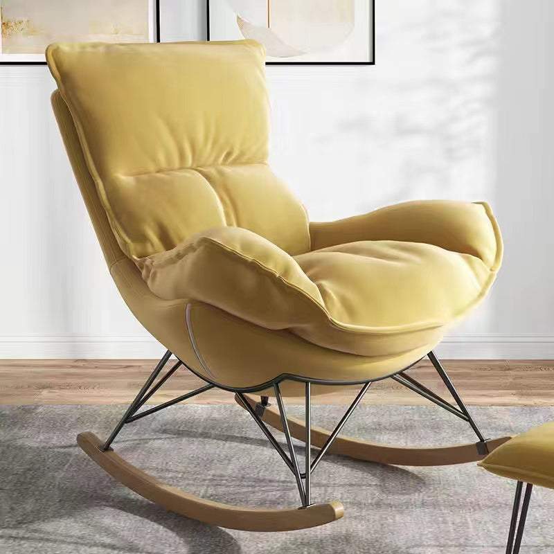 26.7" L x37.4"W x32.2"H Sewn Pillow Back Sled Chair for Living Room